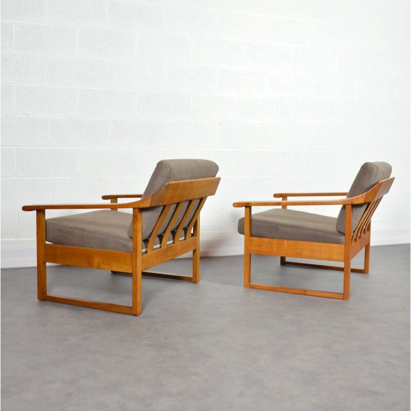 Vintage pair of Scandinavian armchairs - 1960s