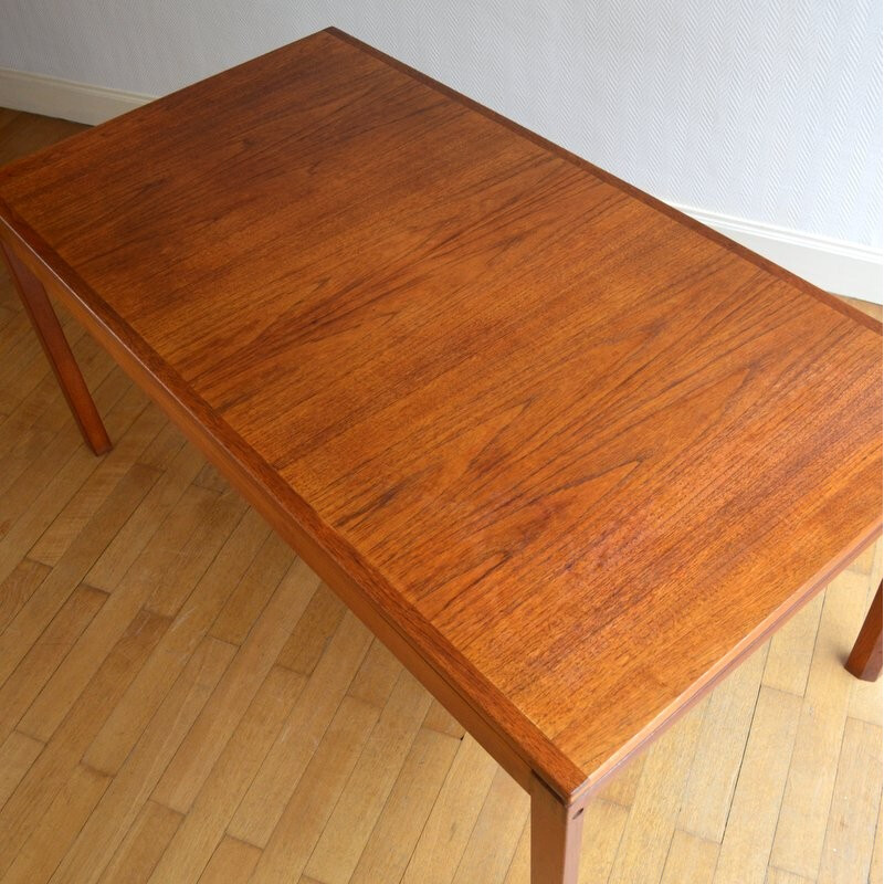 Table à repas scandinave en teck par Gerhard Berg - 1960