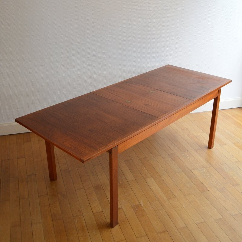 Vintage Scandinavian Teak Dining Table By Gerhard Berg - 1960s