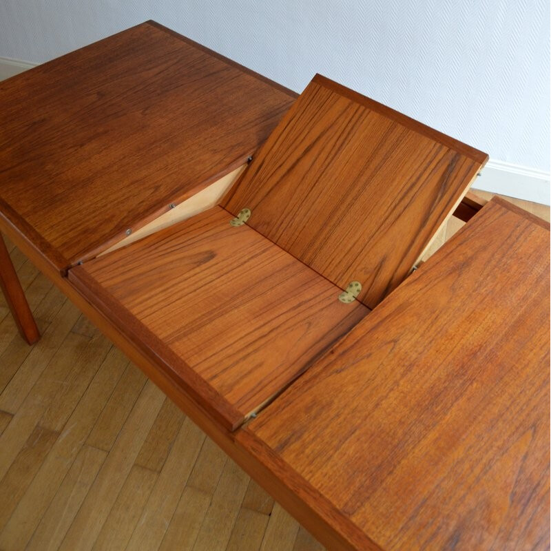 Vintage Scandinavian Teak Dining Table By Gerhard Berg - 1960s