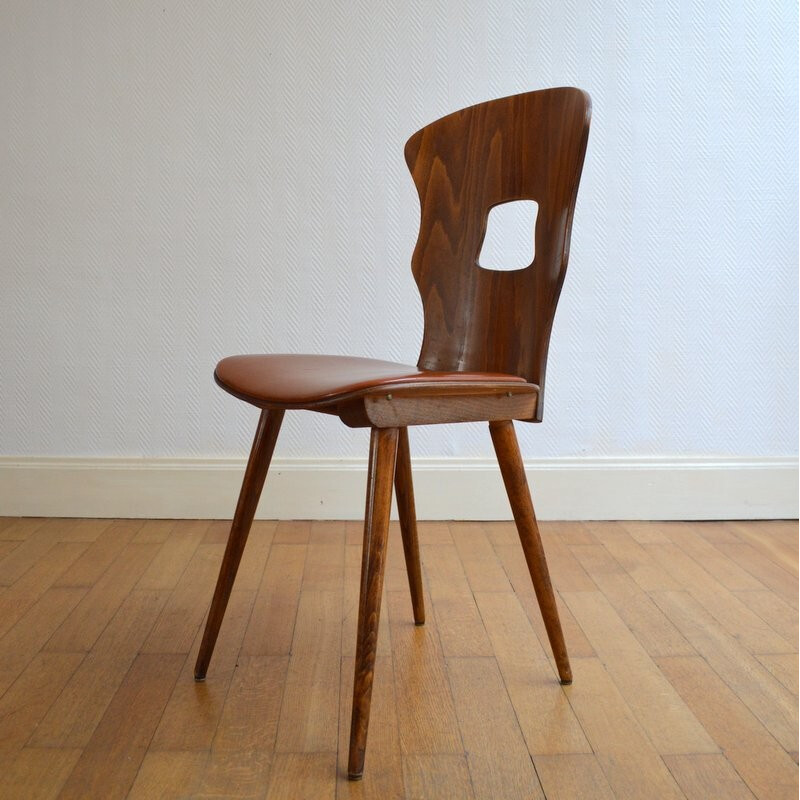 Vintage set of 6 Gentiane chairs by Baumann - 1950s