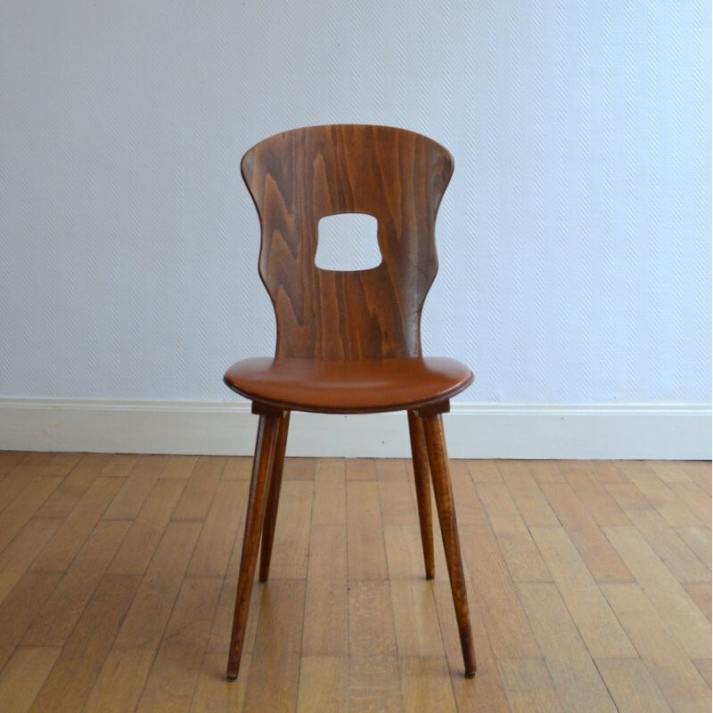 Vintage set of 6 Gentiane chairs by Baumann - 1950s