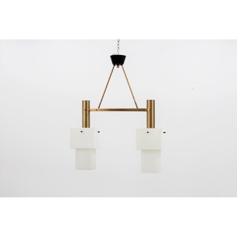 Vintage pendant lamp by Stilux Milano - 1950s