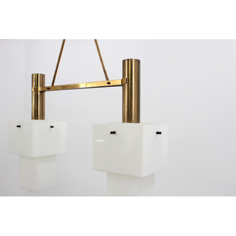 Vintage pendant lamp by Stilux Milano - 1950s