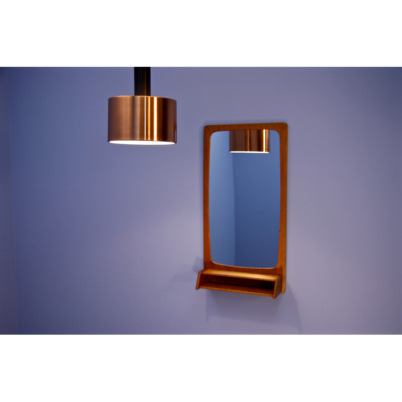 Miroir en teck danois vintage - 1960