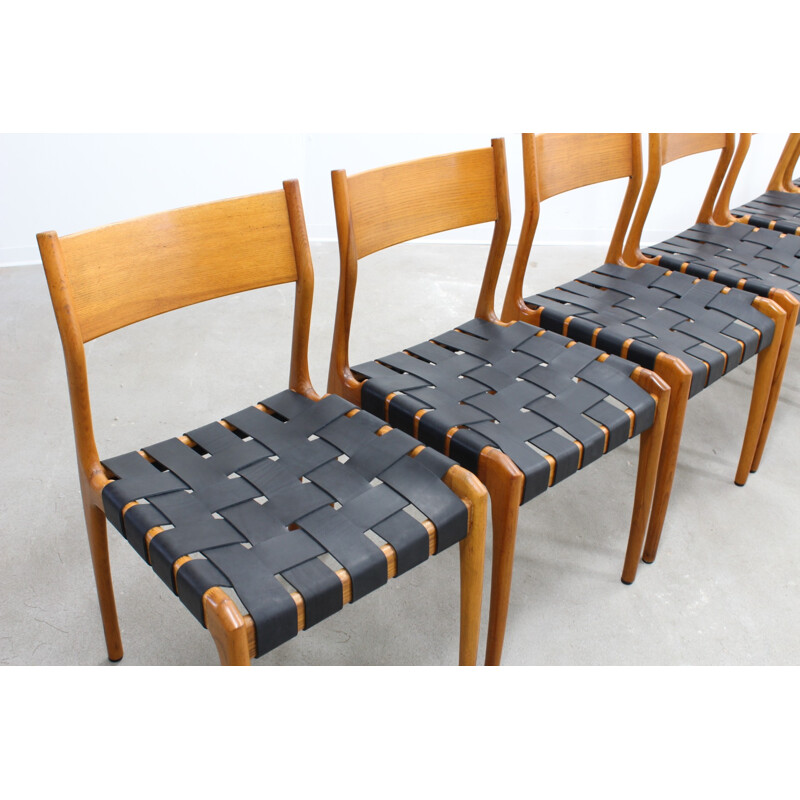 Set of 6 vintage dining chairs by Fratelli Reguitti - 1950s