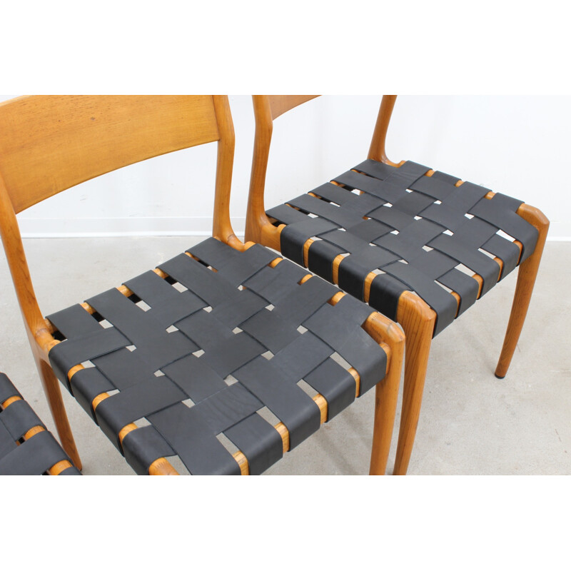 Set of 6 vintage dining chairs by Fratelli Reguitti - 1950s