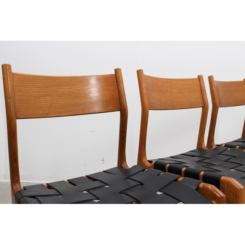 Suite de 6 chaises à repas vintage par Fratelli Reguitti - 1950