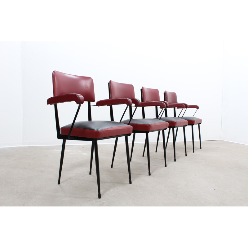 Vintag Italian 4 chairs by Rima Padova - 1950s