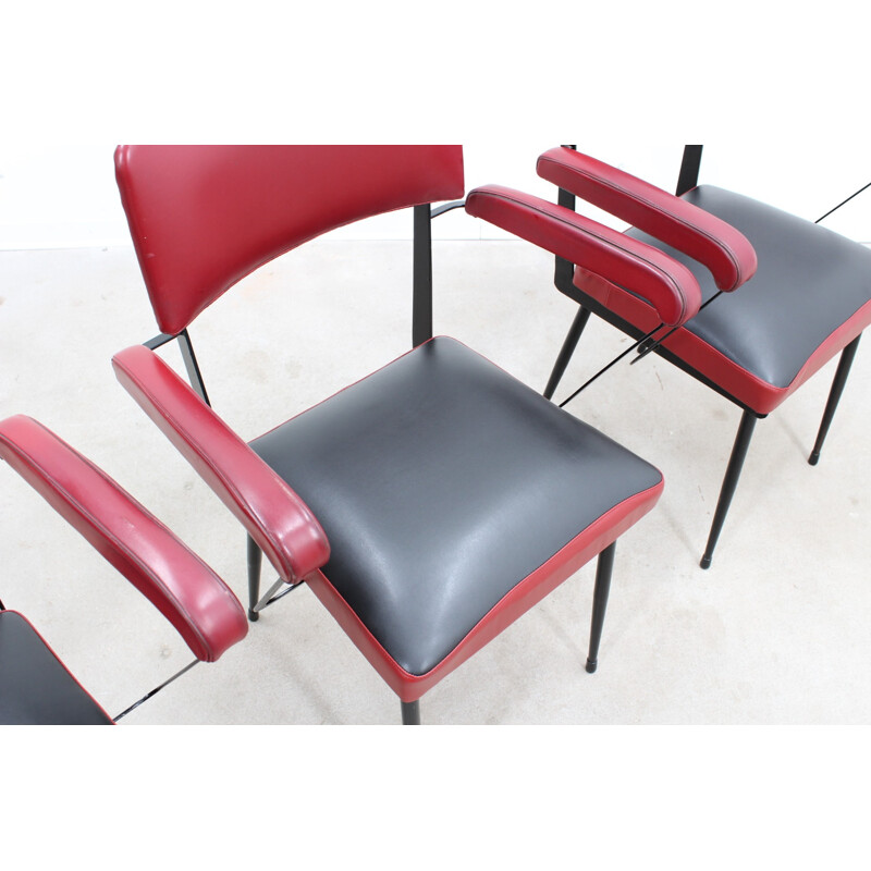 Vintag Italian 4 chairs by Rima Padova - 1950s