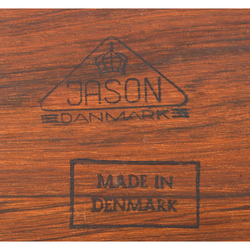 Vintage rosewood coffee table by Jason, Danemark - 1960s