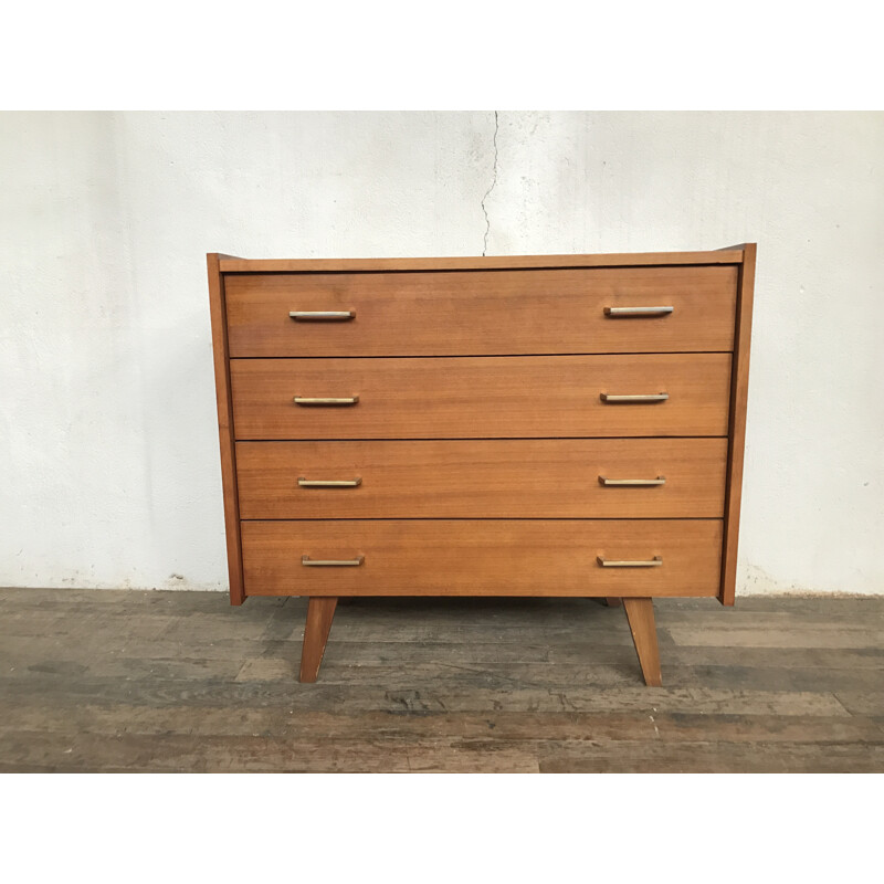 Vintage chest of drawers with compass legs - 1950s