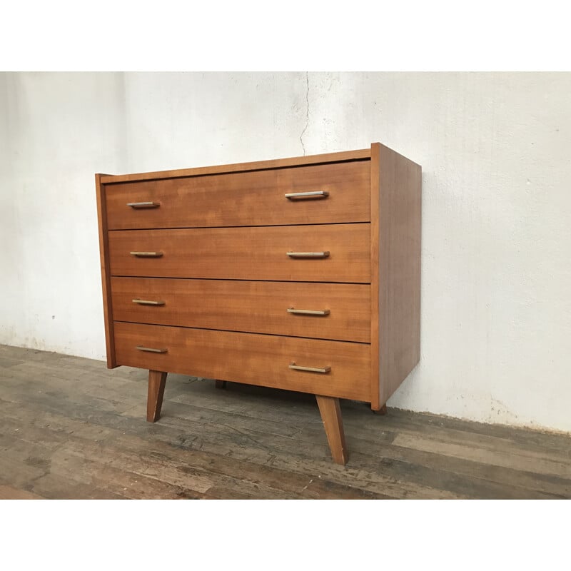 Vintage chest of drawers with compass legs - 1950s