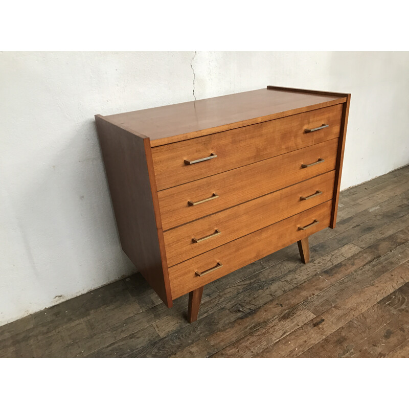 Vintage chest of drawers with compass legs - 1950s