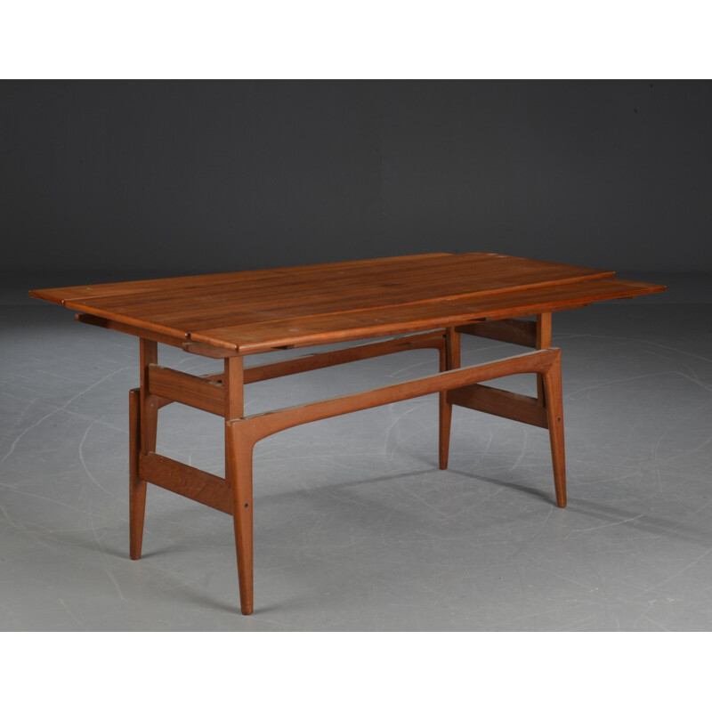 Table modulable en teck vintage - 1960