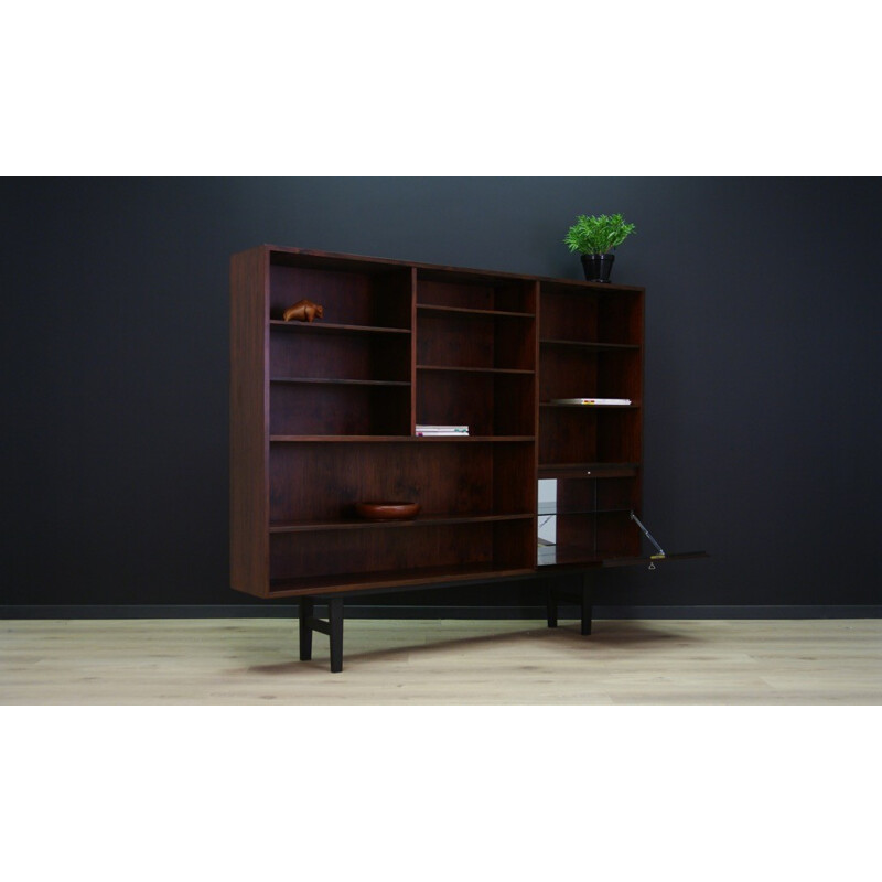 Vintage rosewood highboard by Omann Jun - 1960s