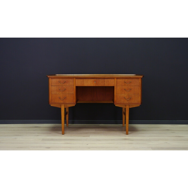 Vintage danish teak desk - 1960s