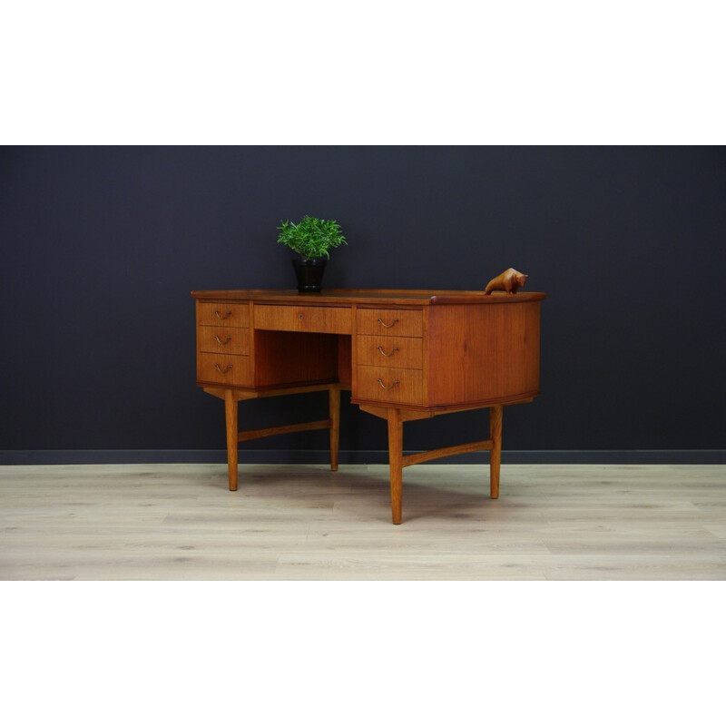 Vintage danish teak desk - 1960s