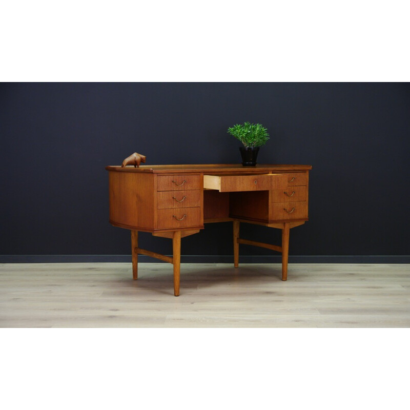 Vintage danish teak desk - 1960s