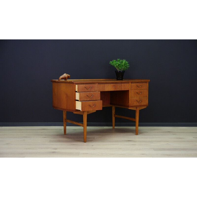 Vintage danish teak desk - 1960s