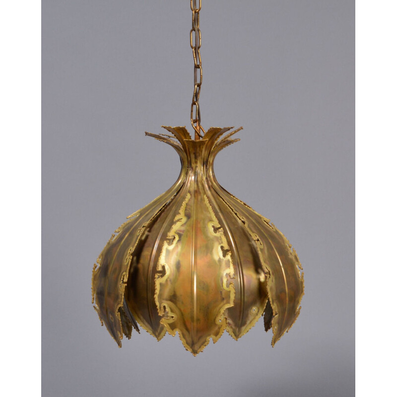 Vintage Brass Lamp by Svend Aage Holm Sørensen - 1960s