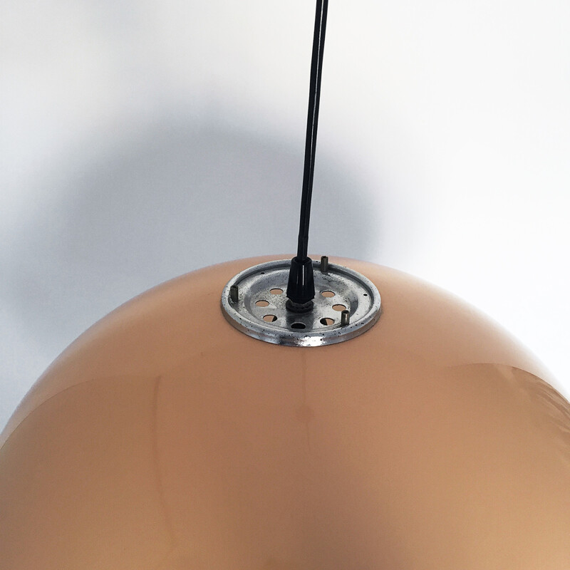 Brown plastic Pendant Lamp by Guzzini - 1960s