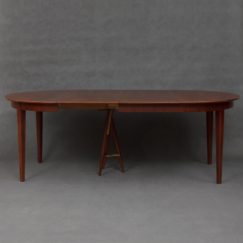 Table vintage en teck modèle 55 par Omann Jun - 1960