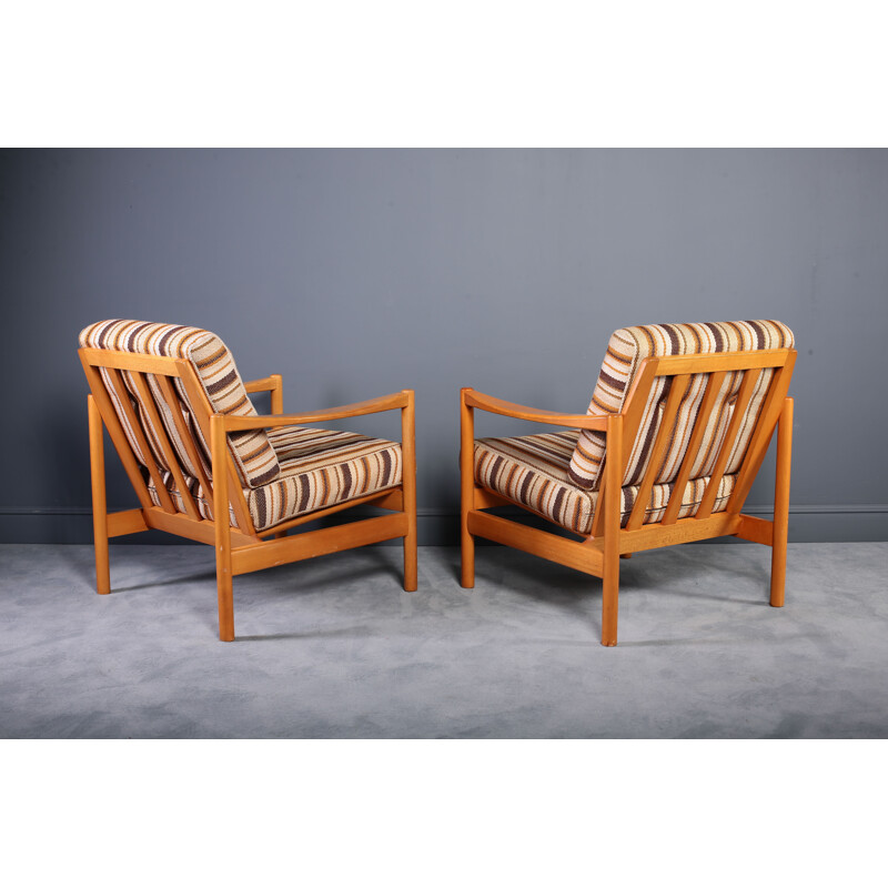 Set of 2 vintage German Lounge Chairs - 1970s