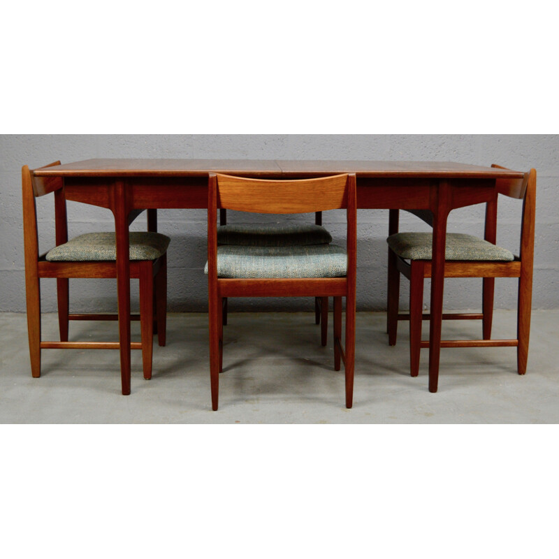 Ensemble à repas et chaises vintage de Bath Cabinet Makers - 1960