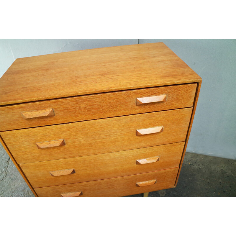 Vintage chest of drawers in wood for Stag - 1960s