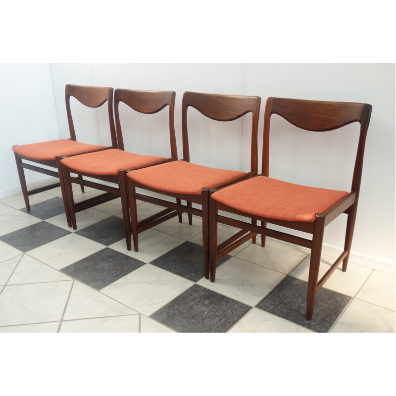 Set of 4 vintage dining chairs by Kai Lyngfeldt Larsen - 1960s