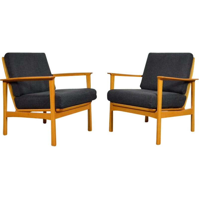 Paire de fauteuils scandinaves vintage - 1960