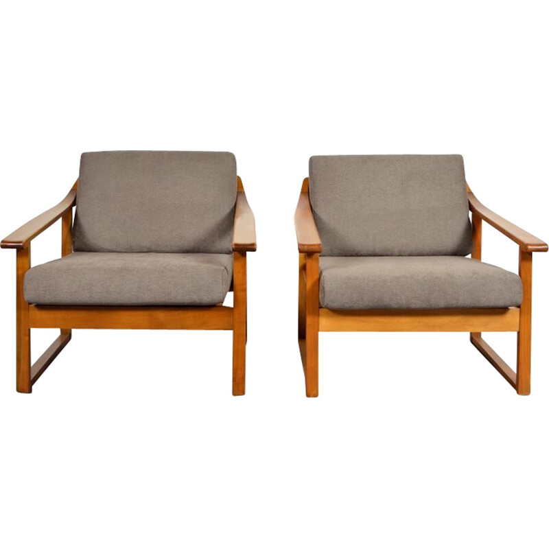 Vintage pair of Scandinavian armchairs - 1960s