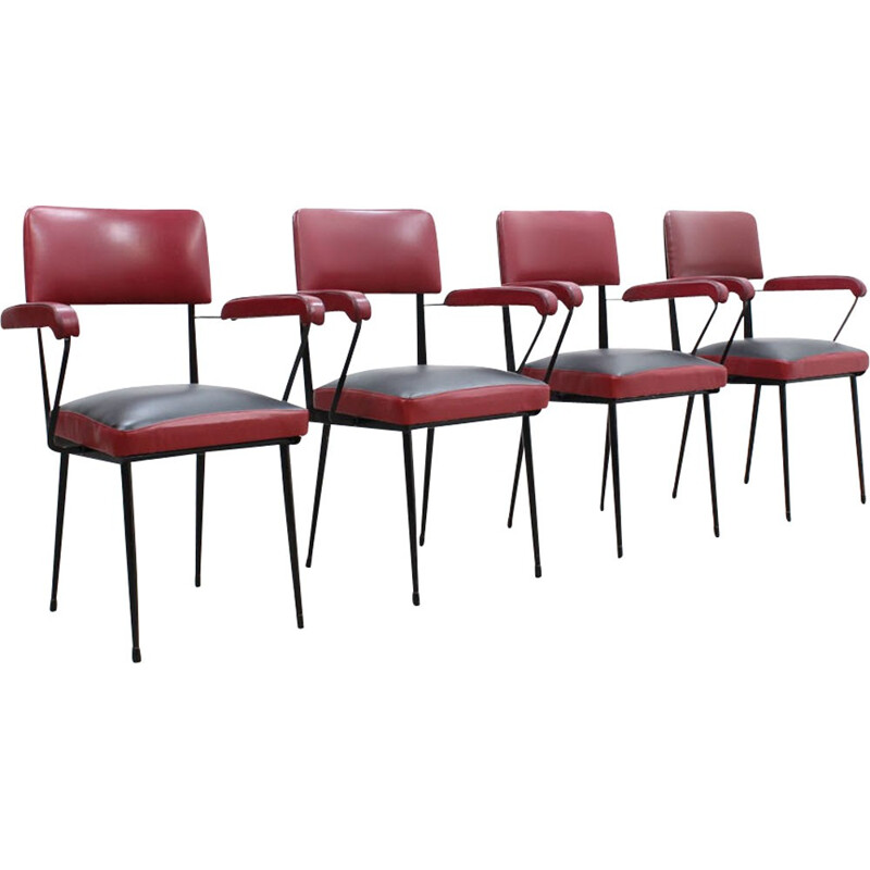 Vintag Italian 4 chairs by Rima Padova - 1950s