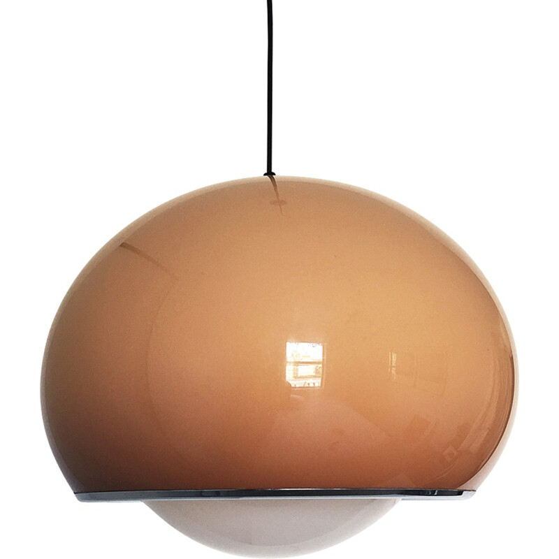 Suspension italienne marron en plastique par Guzzini - 1960
