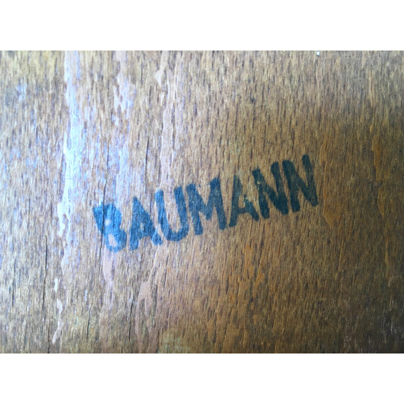 Suite de 4 chaises bistrot pour Baumann - 1960
