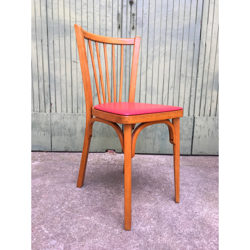 Set of 4 bistrot chairs for Baumann - 1960s