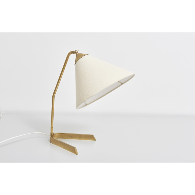Vintage Brass table lamp with V-foot - 1960s