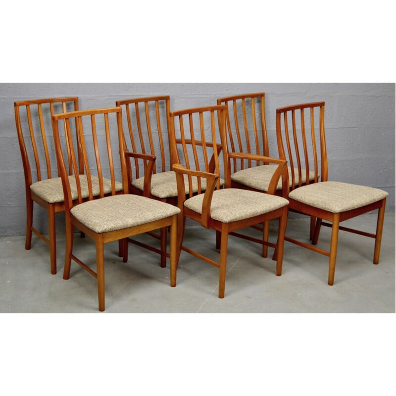 Set of six vintage Dining Chairs in teak for A H McIntosh - 1970s