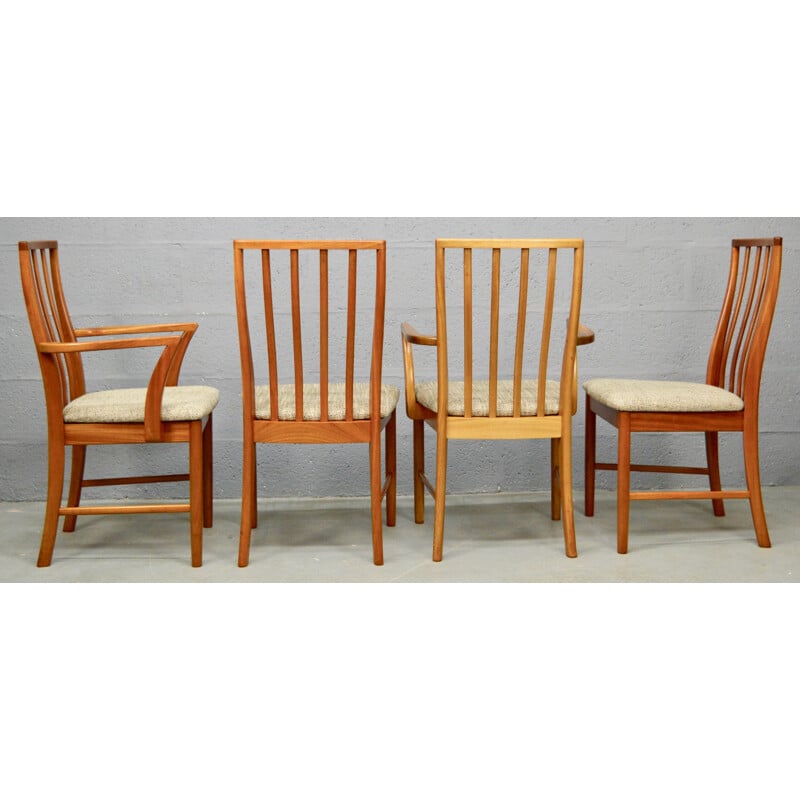 Set of six vintage Dining Chairs in teak for A H McIntosh - 1970s