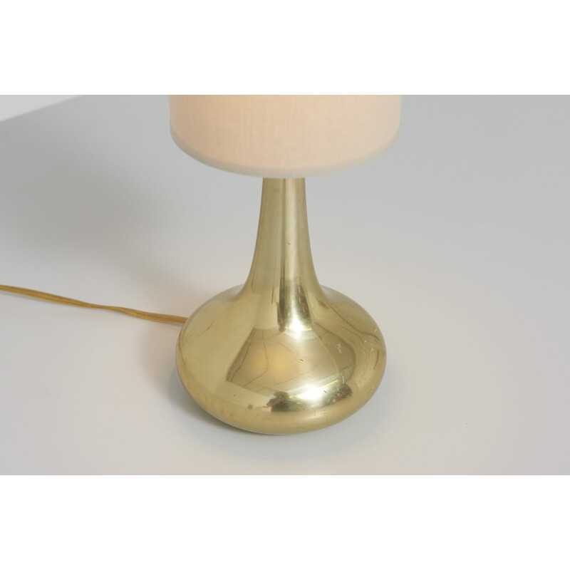 Vintage brass table lamp by Jo Hammerborg - 1960s