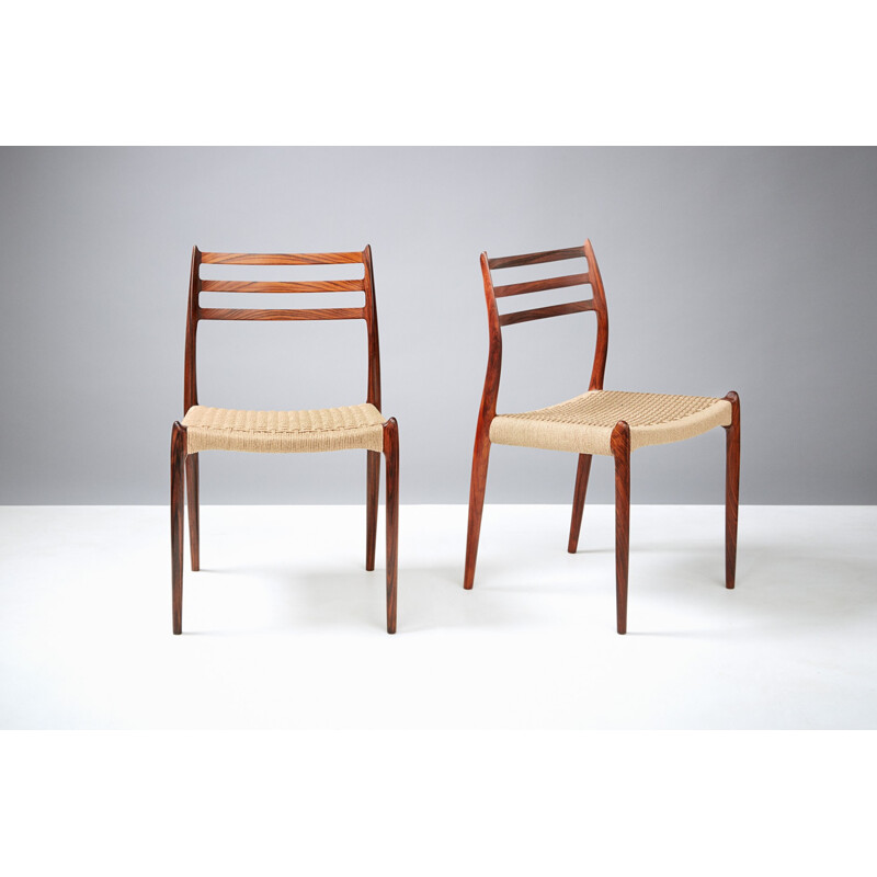 Vintage chair Model 78 chairs by Niels Moller - 1960s