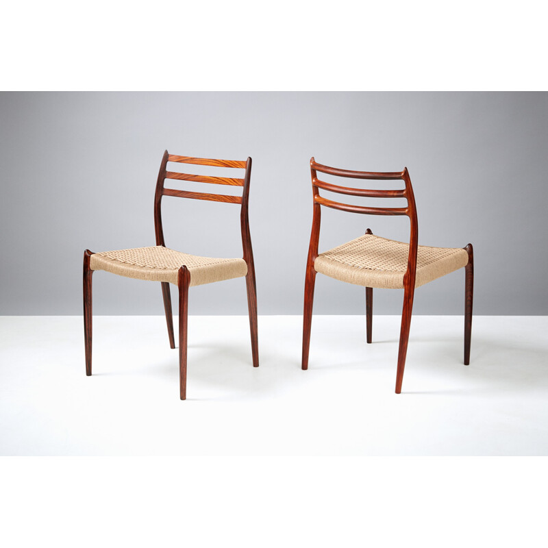 Vintage chair Model 78 chairs by Niels Moller - 1960s