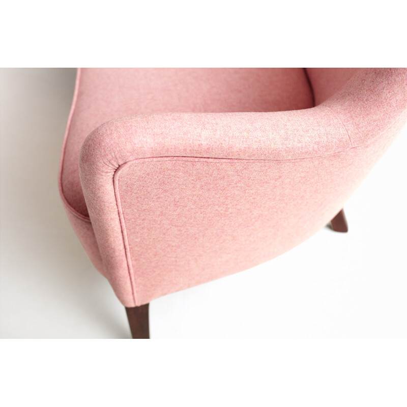 Pink vintage sofa Model 185 by Slagelse Mobler - 1952