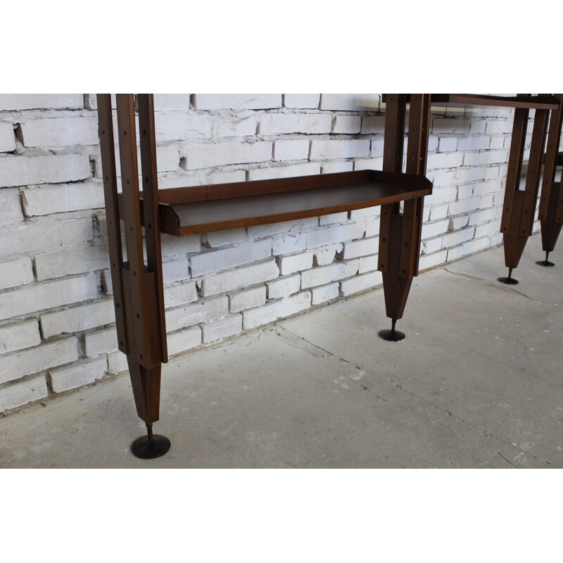 Set of 2 vintage "LB7" bookcase by Franco Albini - 1950s