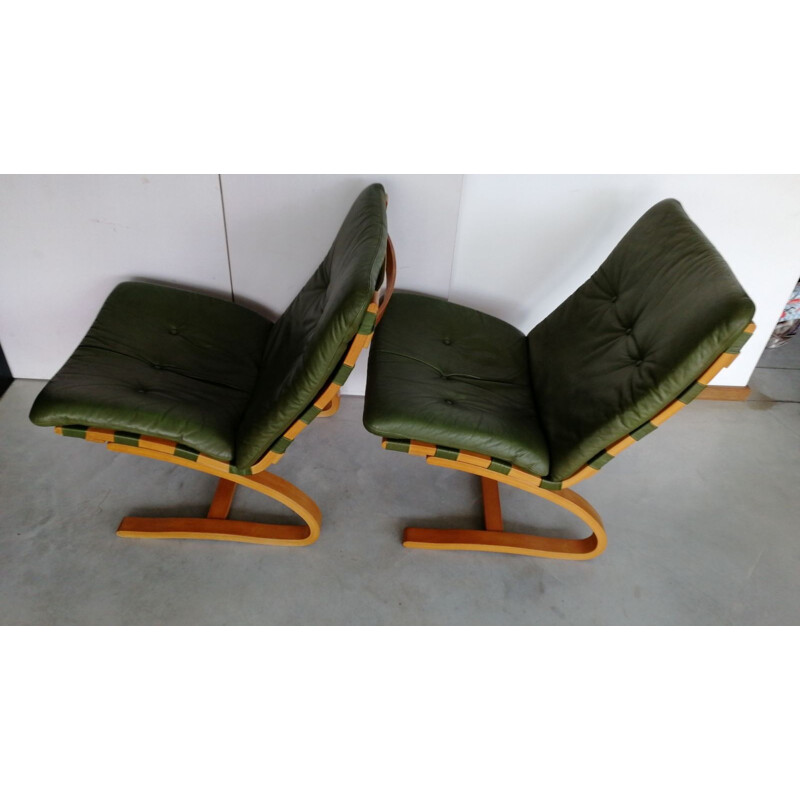 Set of 2 scandinavian armchair by Oddvin Rykken for Rybo - 1960s