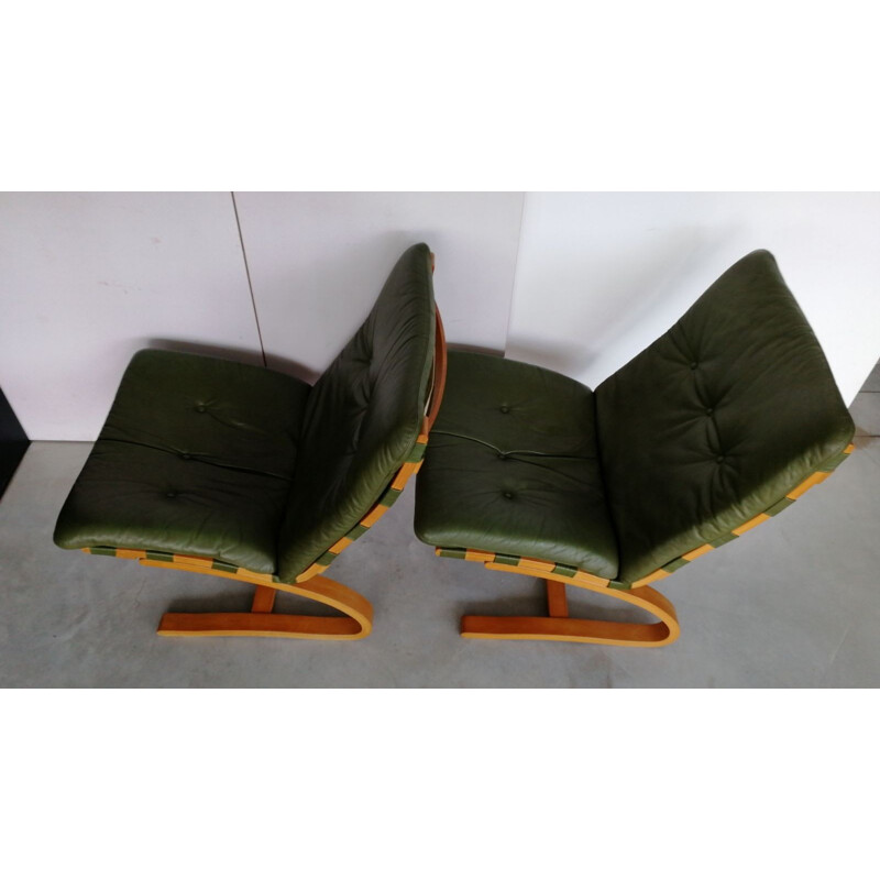 Set of 2 scandinavian armchair by Oddvin Rykken for Rybo - 1960s