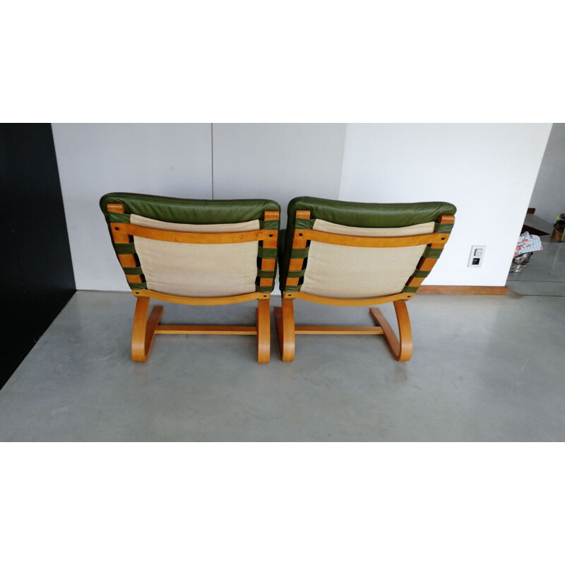 Set of 2 scandinavian armchair by Oddvin Rykken for Rybo - 1960s