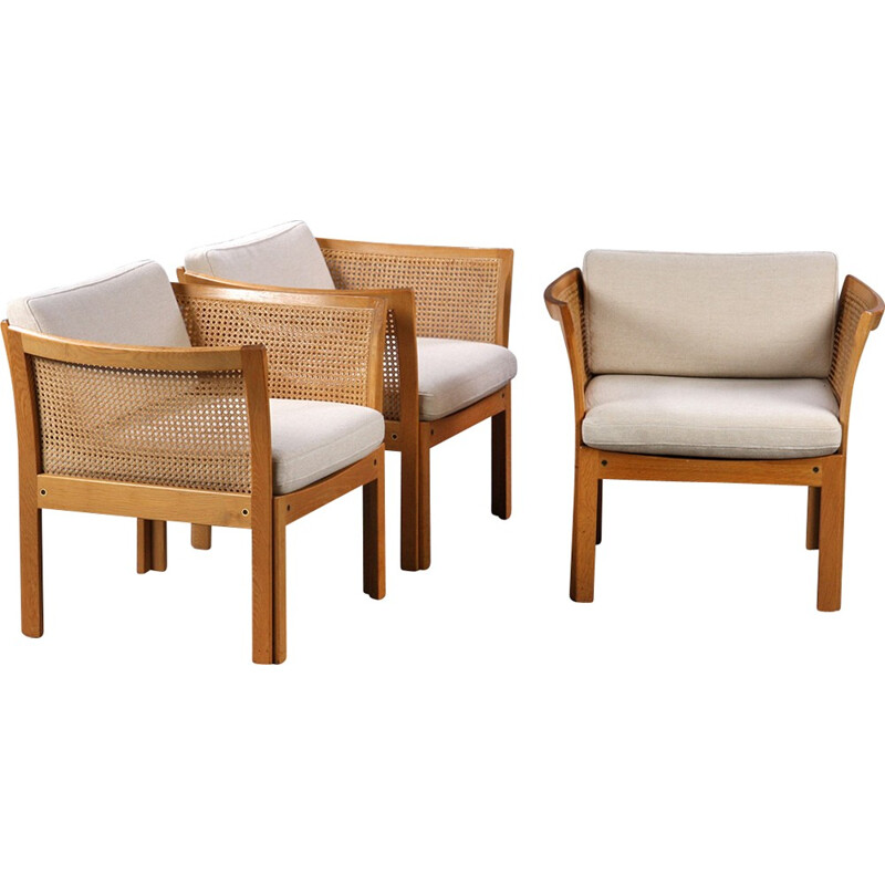 Set of 3 vintage Plexus armchairs by Illum Vikkelso - 1960s