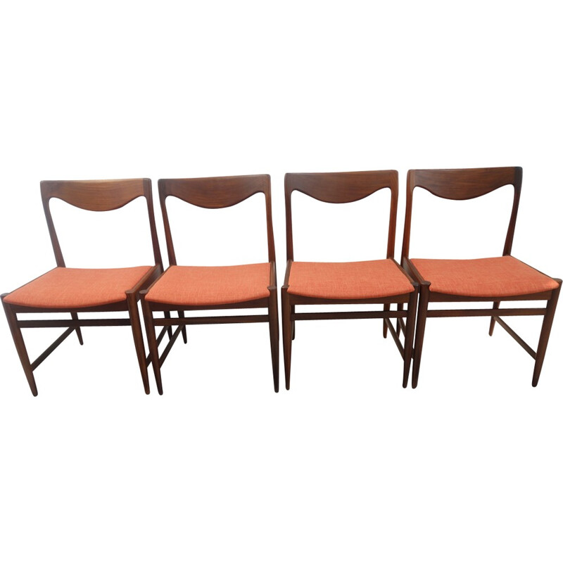 Suite de 4 chaises à repas vintage par Kai Lyngfeldt Larsen - 1960